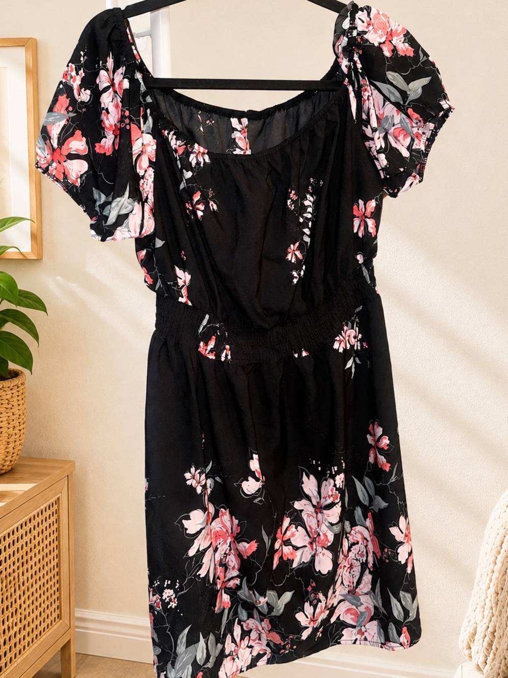 Black Floral Women’s Dress